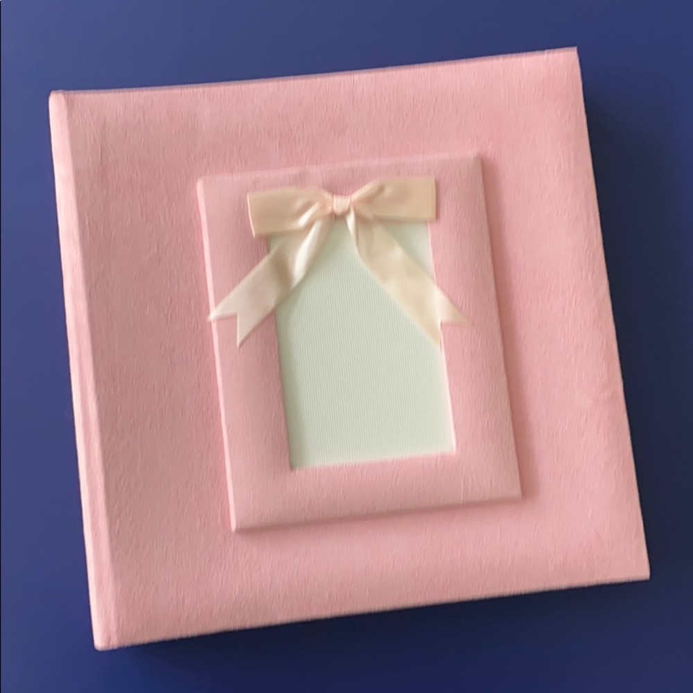 Pink Suede Photo Album with 44 Sheets